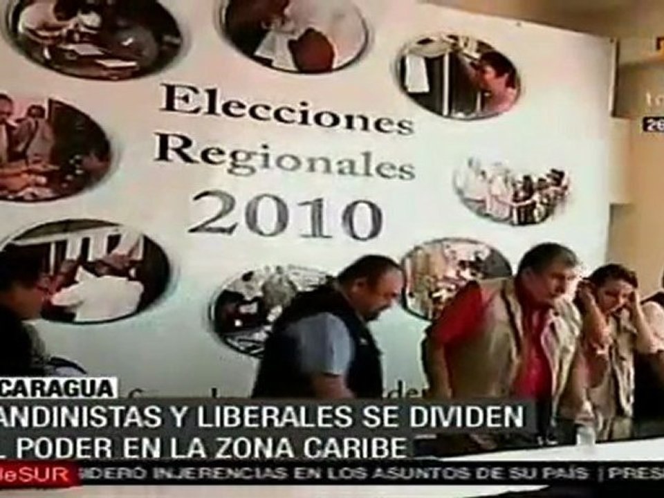 Nicaragua Sandinistas y liberales se dividen poder en zona Vídeo