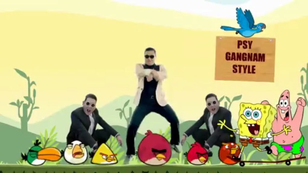 Psy Gentleman Vs Gangnam Style Angry Birds Dailymotion Video