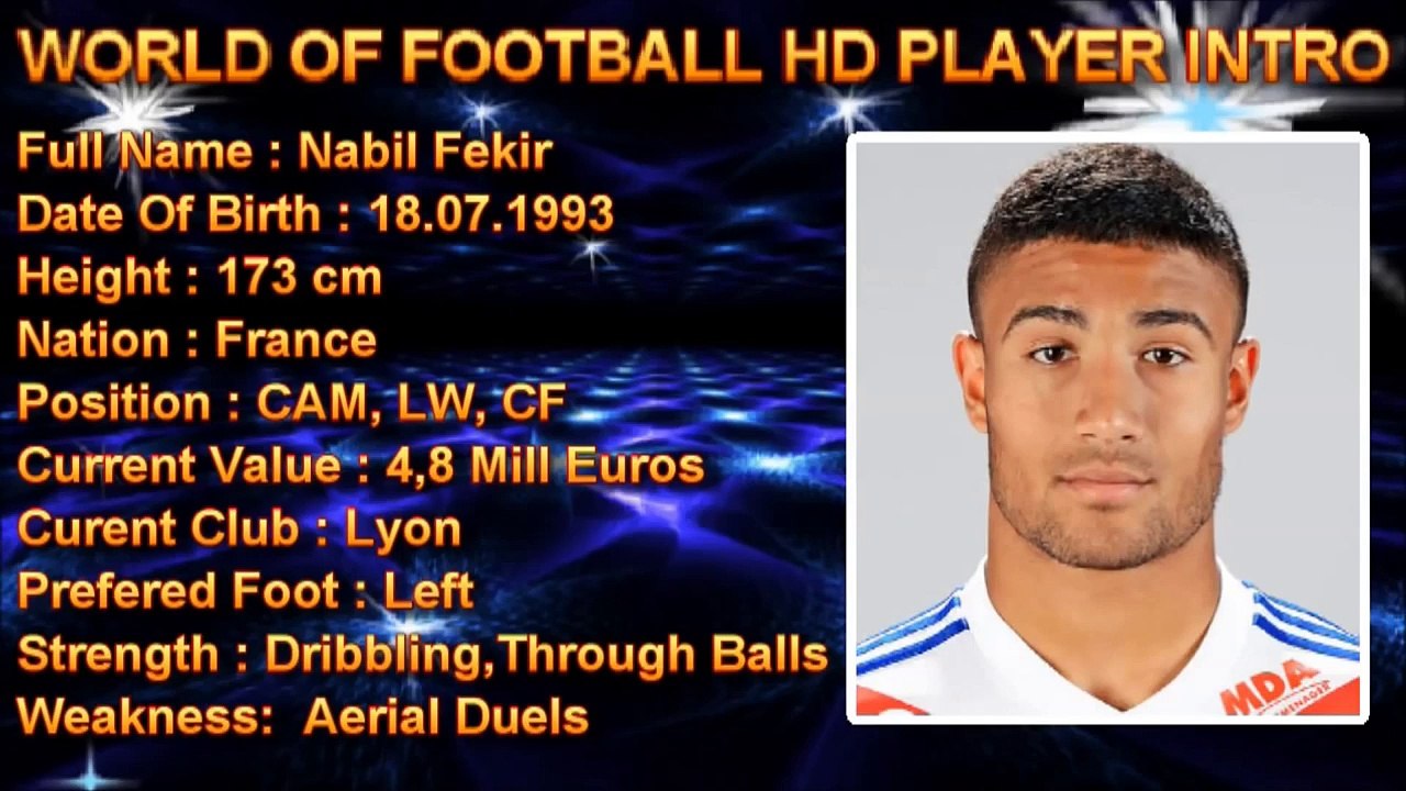 Nabil Fekir Goals Skills Assists Video Dailymotion