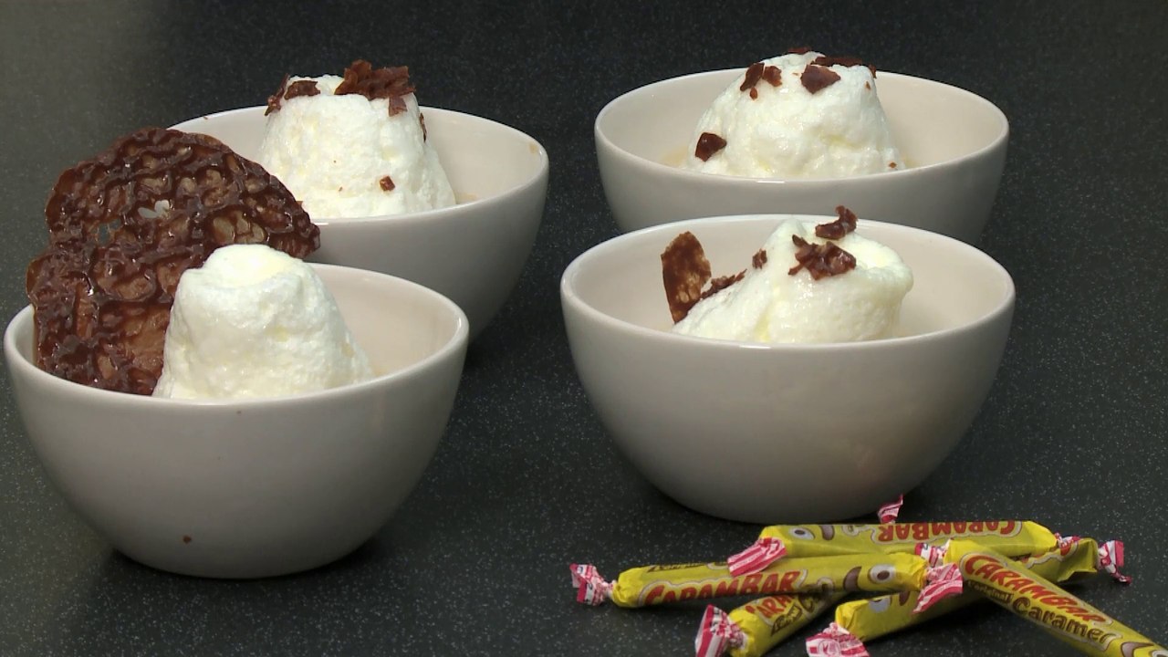 Recette d îles flottantes aux Carambars croquants pour les enfants