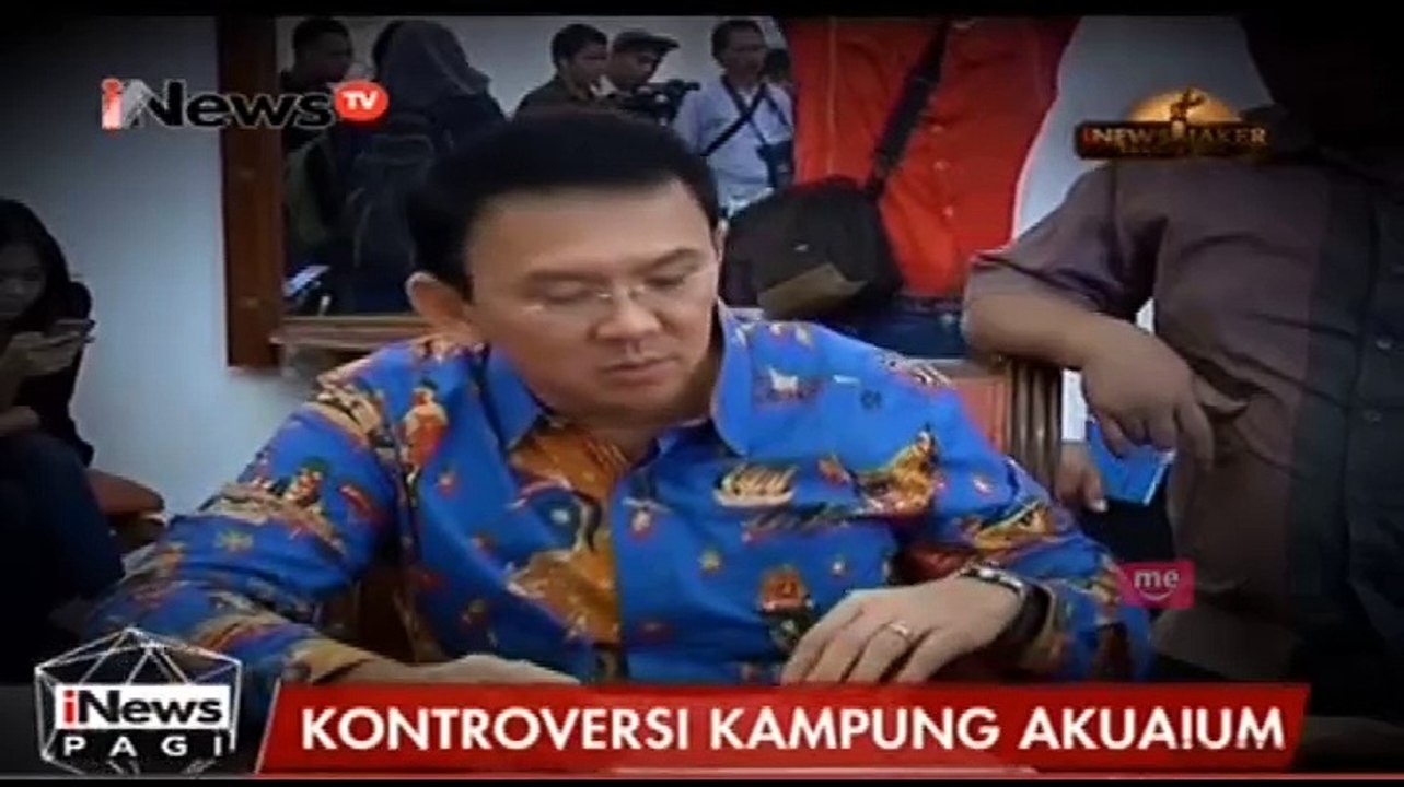 Ahok Tegaskan Akan Tertibkan Kampung Akuarium Video Dailymotion