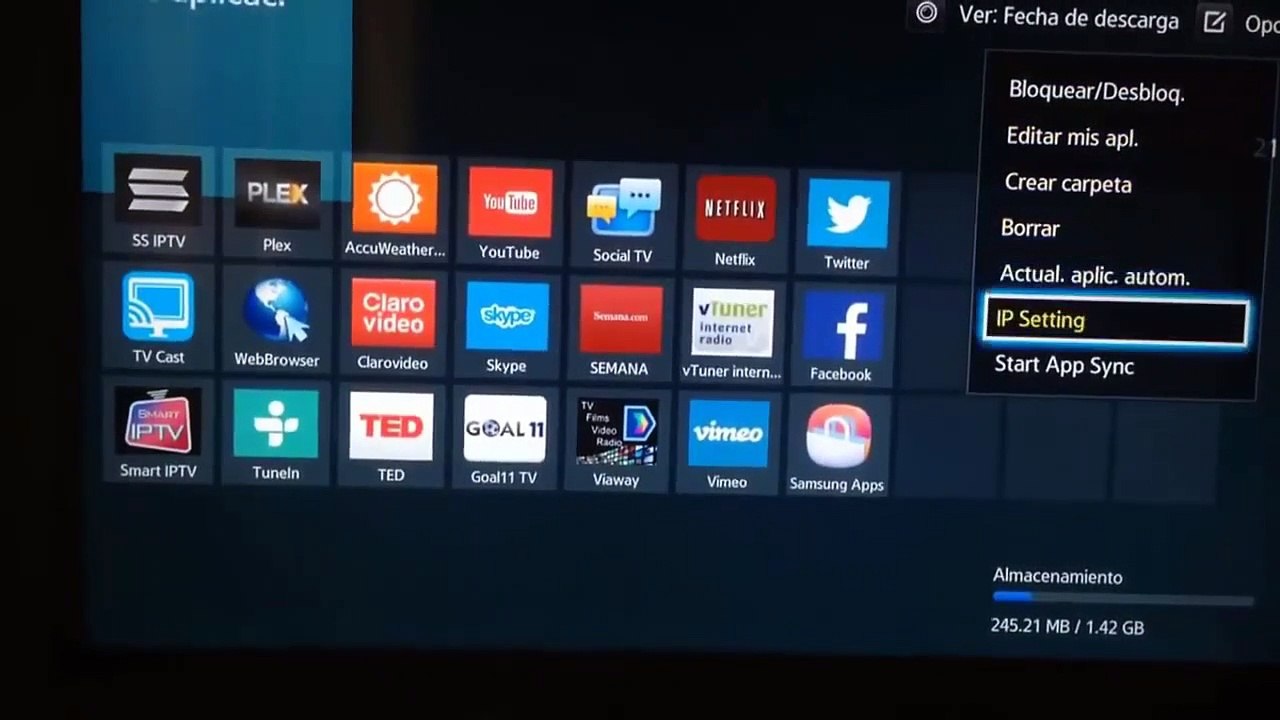 Tutorial Como Instalar SS IPTV En Samsung AsdSmart TV Ver Can