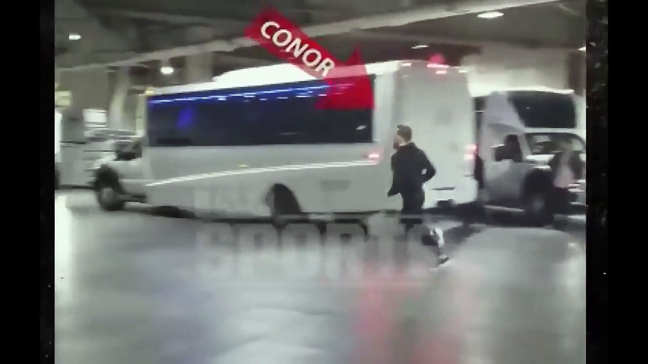 Conor McGregor Throws Dolly At UFC 223 Fighter Bus Video Video