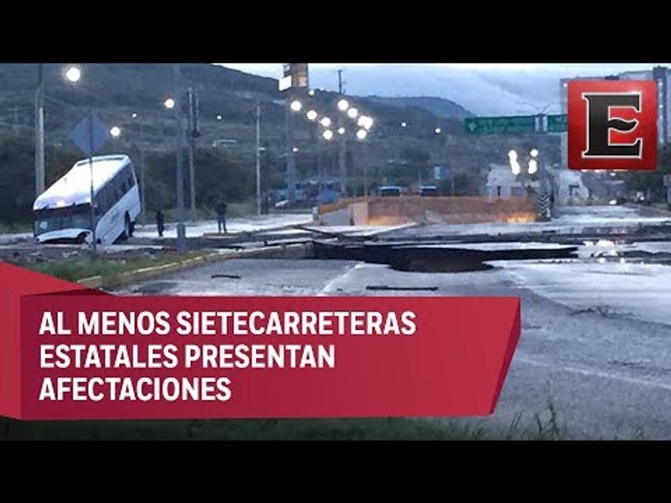 Intensas Lluvias En Quer Taro Dejan Un Muerto Dos Socavones E