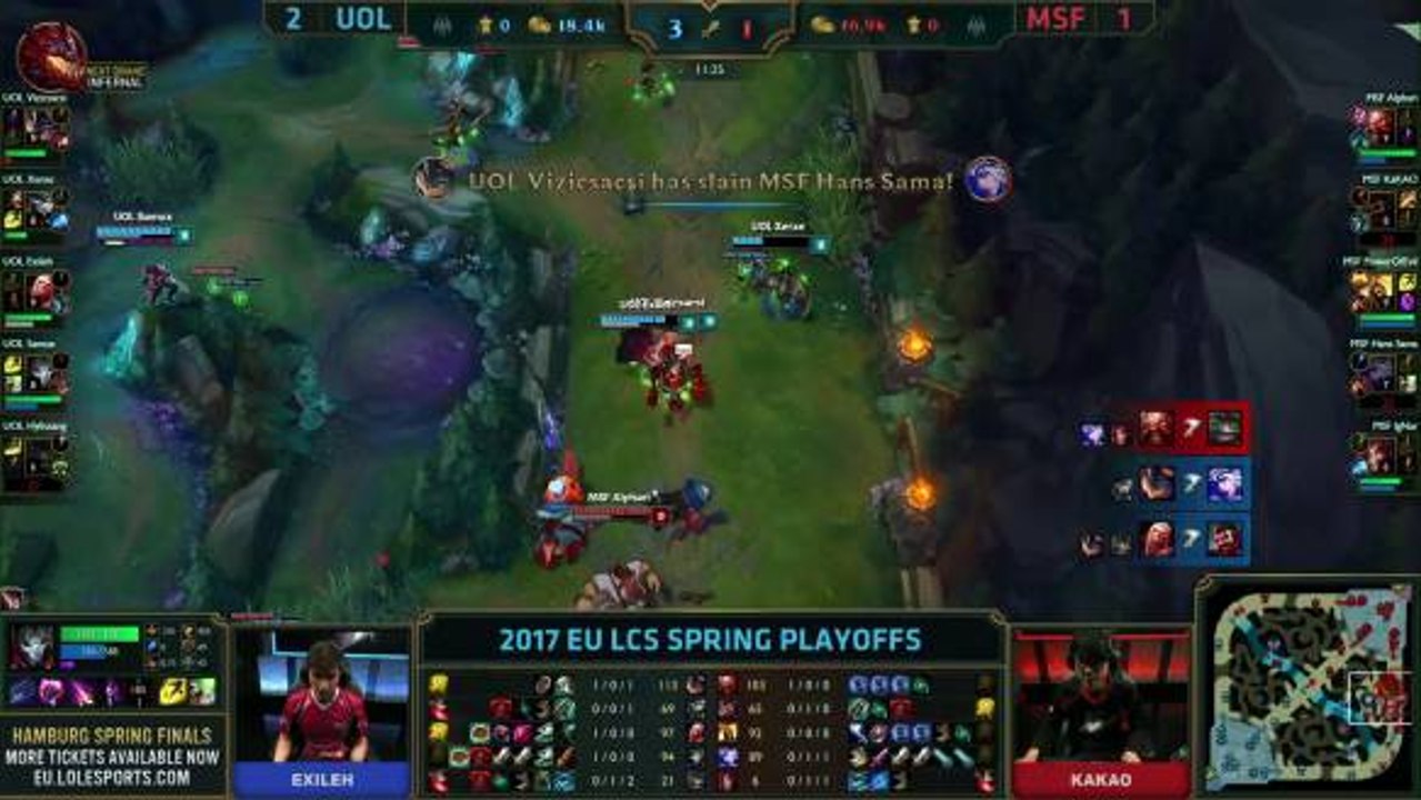 UOL Vs MSF Highlights Game 4 LCS Spring Playoffs 2017 Unicorns Of Love