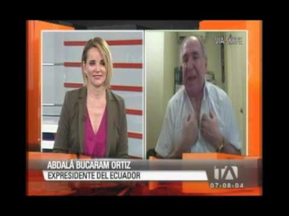 Entrevista A Abdal Bucaram Ortiz Acerca De Su Retorno V Deo Dailymotion