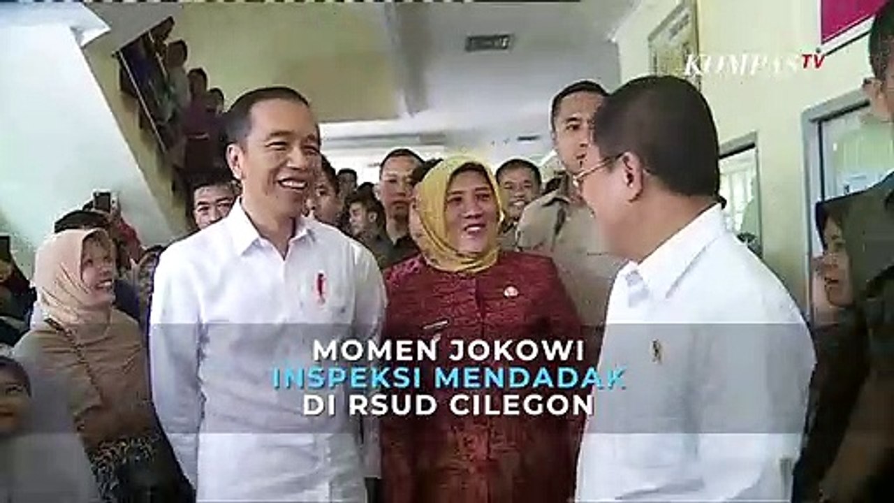 Momen Jokowi Inspeksi Mendadak Di RSUD Cilegon Cek BPJS Kesehatan