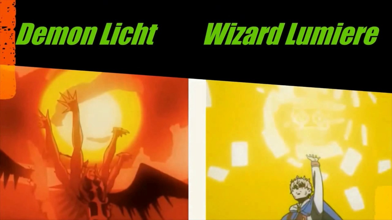 Animehighlights Black Clover Demon Licht Vs First Wizard King Lumiere