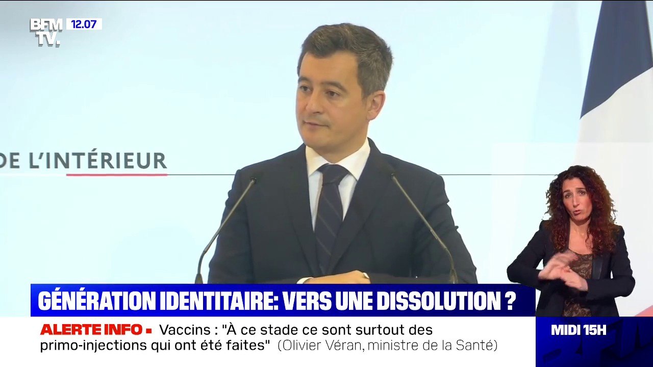 Scandalisé par Génération identitaire Gérald Darmanin met à l étude