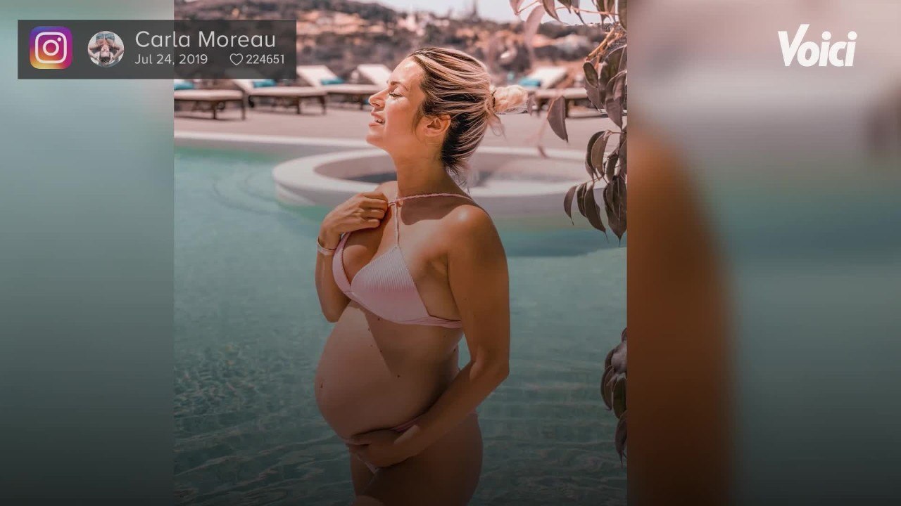 VOICI Carla Moreau enceinte terrifiée par son accouchement elle se