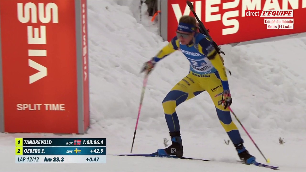 La Norvège remporte le relais Biathlon CM F Vidéo Dailymotion