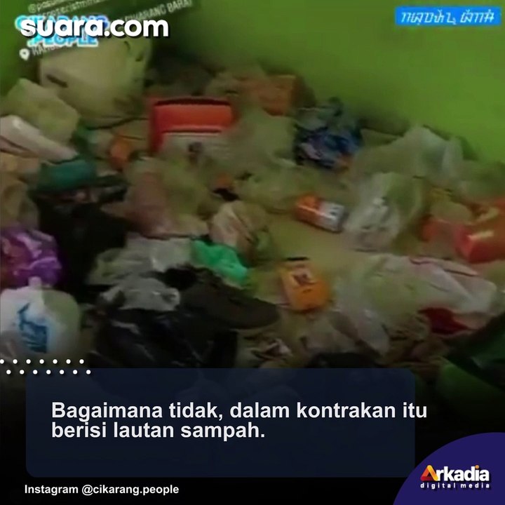 Kacau Kontrakan Di Cikarang Bekasi Berisi Lautan Sampah Mirip Bantar