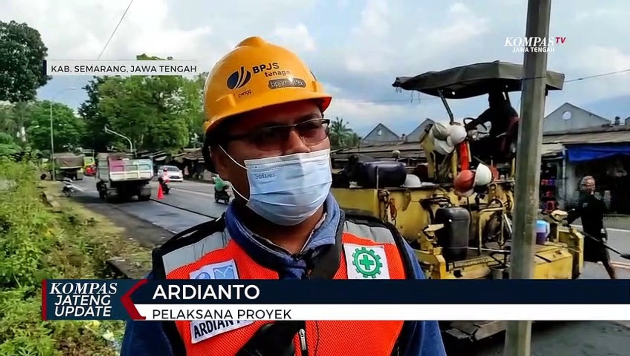 Jelang Arus Mudik Perbaikan Jalan Semarang Solo Dikebut Video