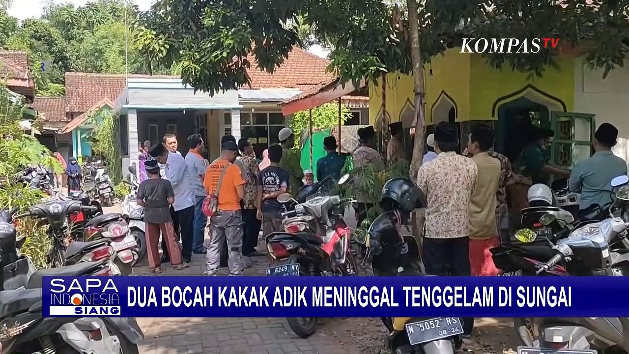 Diduga Terjebak Di Cekungan Sungai Kakak Beradik Tewas Tenggelam