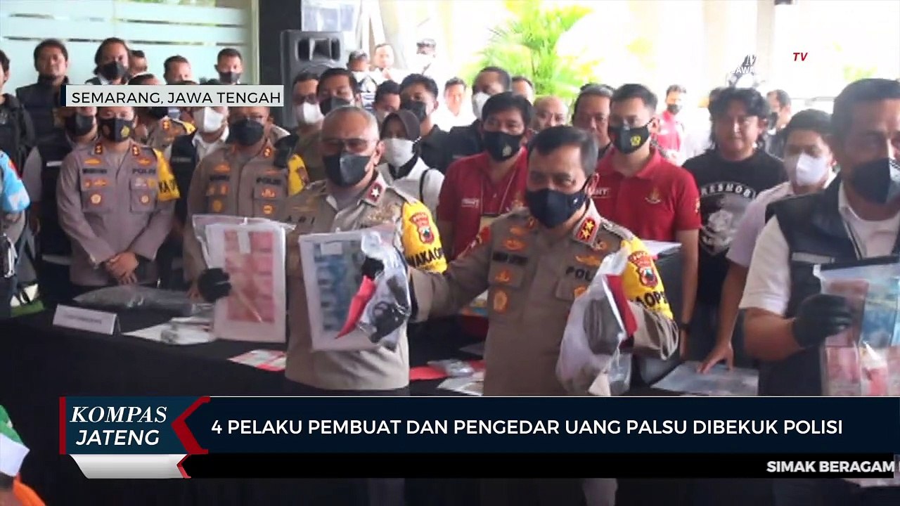 Empat Pelaku Pembuat Dan Pengedar Uang Palsu Di Temanggung Dibekuk