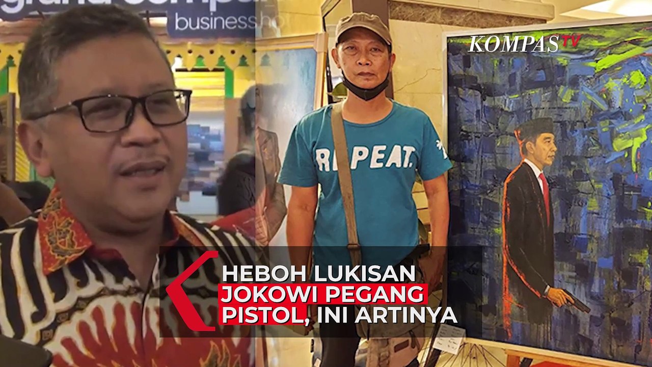 Heboh Lukisan Jokowi Pegang Pistol Ini Artinya Video Dailymotion