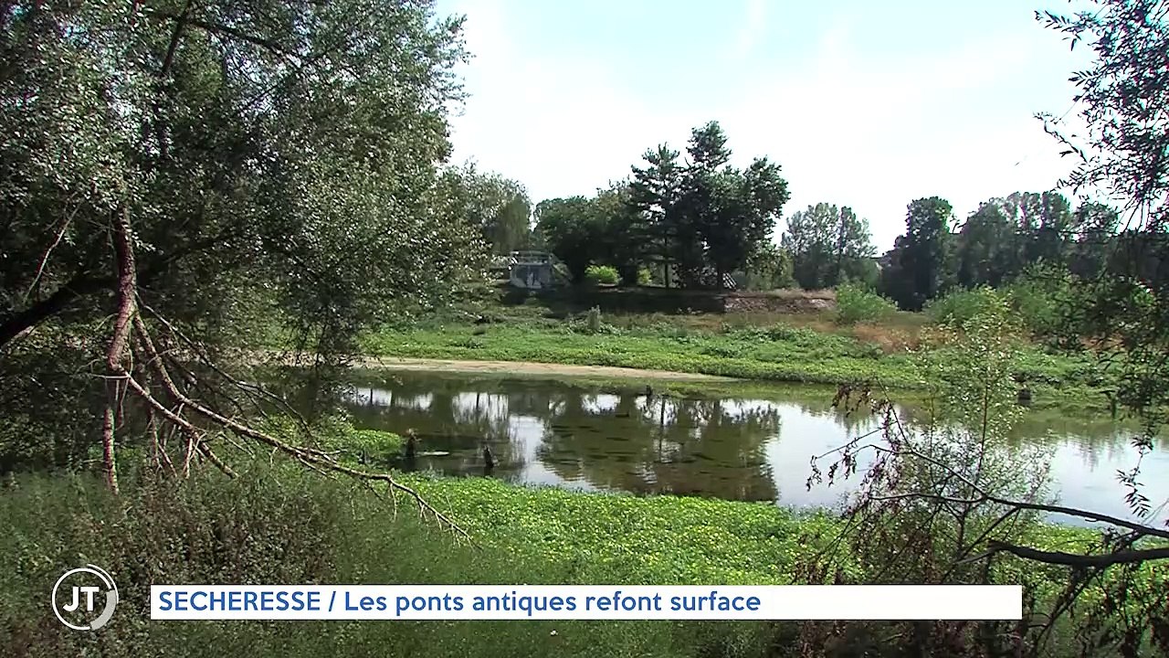 S Cheresse Les Ponts Antiques Refont Surface Dans La Loire Vid O