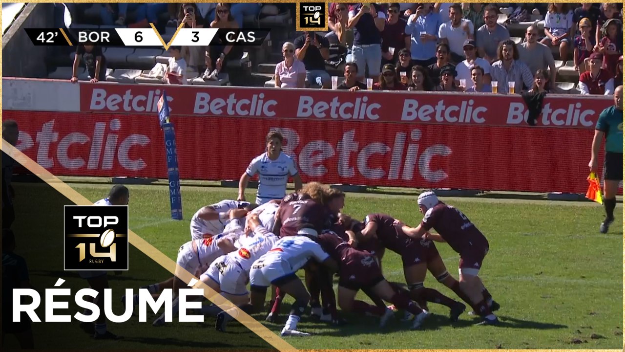 TOP 14 Résumé Union Bordeaux Bègles Castres Olympique 33 12 J3