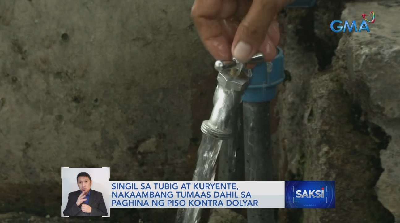 Singil Sa Tubig At Kuryente Nakaambang Tumaas Dahil Sa Paghina Ng Piso