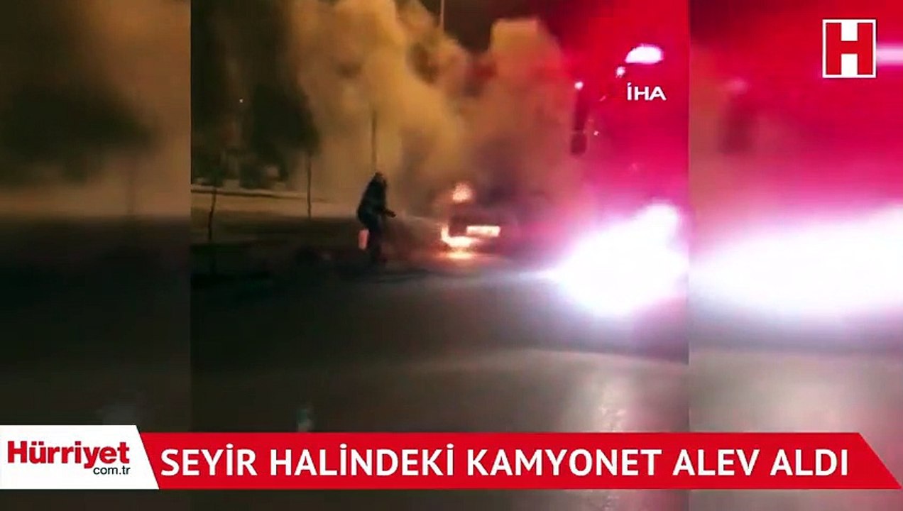 Seyir Halindeki Kamyonet Alev Ald Dailymotion Video