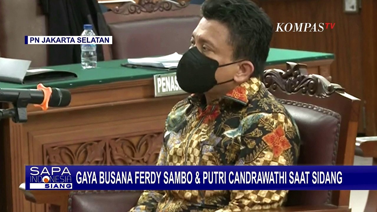 Gaya Berpakaian Ferdy Sambo Dan Putri Candrawathi Di Persidangan Jadi