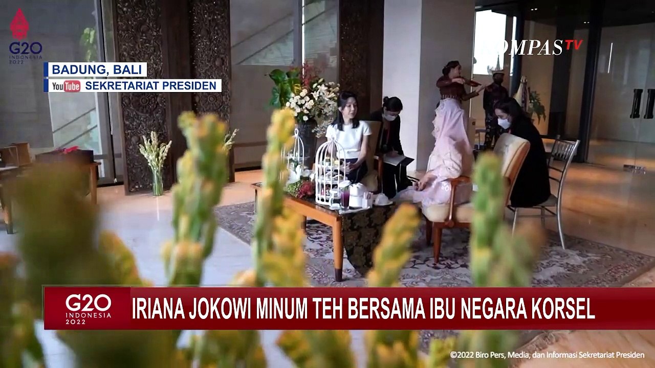 Iriana Jokowi Jamu Minum Teh Ibu Negara Korsel Kim Keon Hee Dan