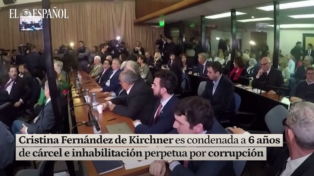 Cristina Fernández de Kirchner es condenada a 6 años de cárcel e