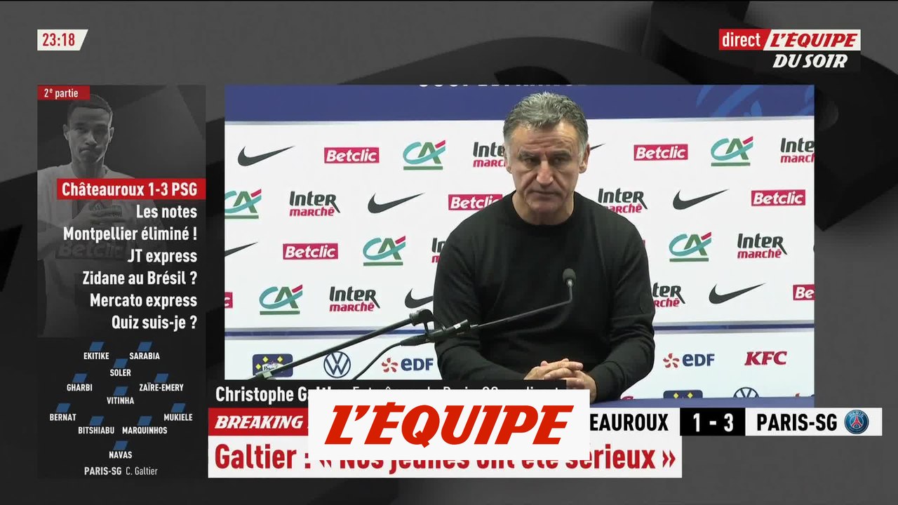 Galtier Il a fallu recadrer tout le monde à la pause Foot