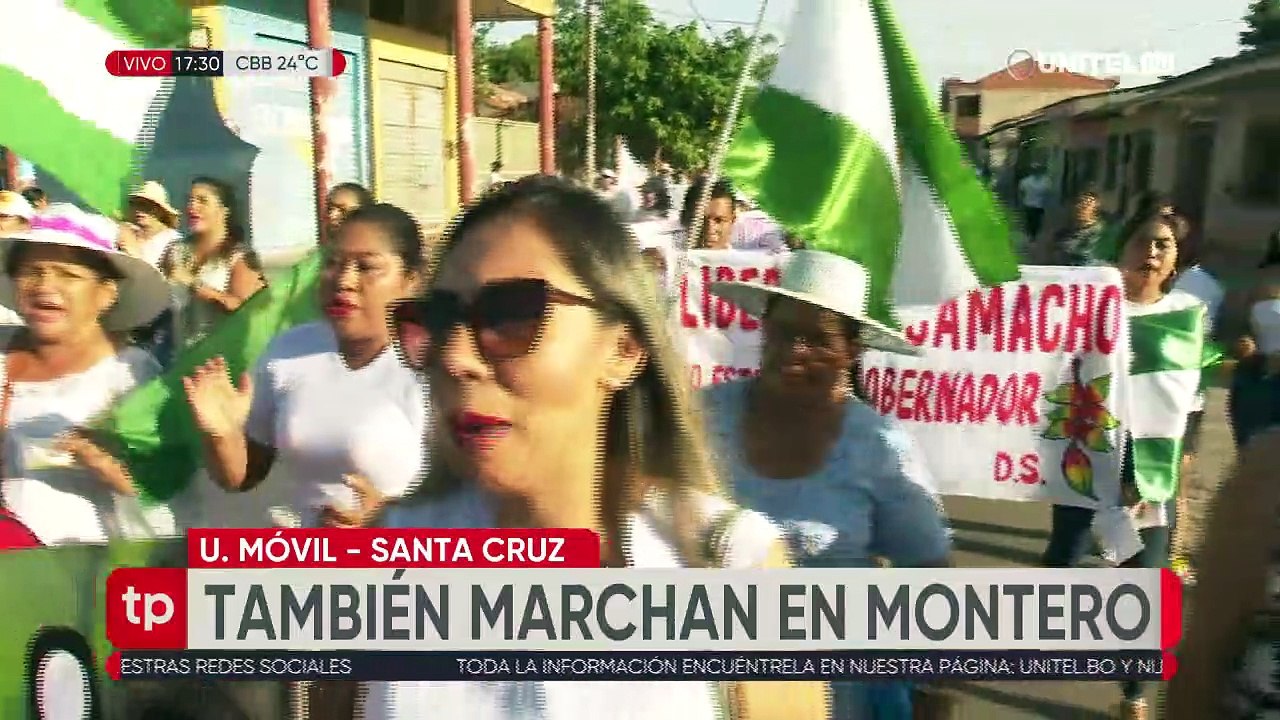 Marcha Convocada Por Mujeres Recorre Calles Montero En Apoyo A Camacho