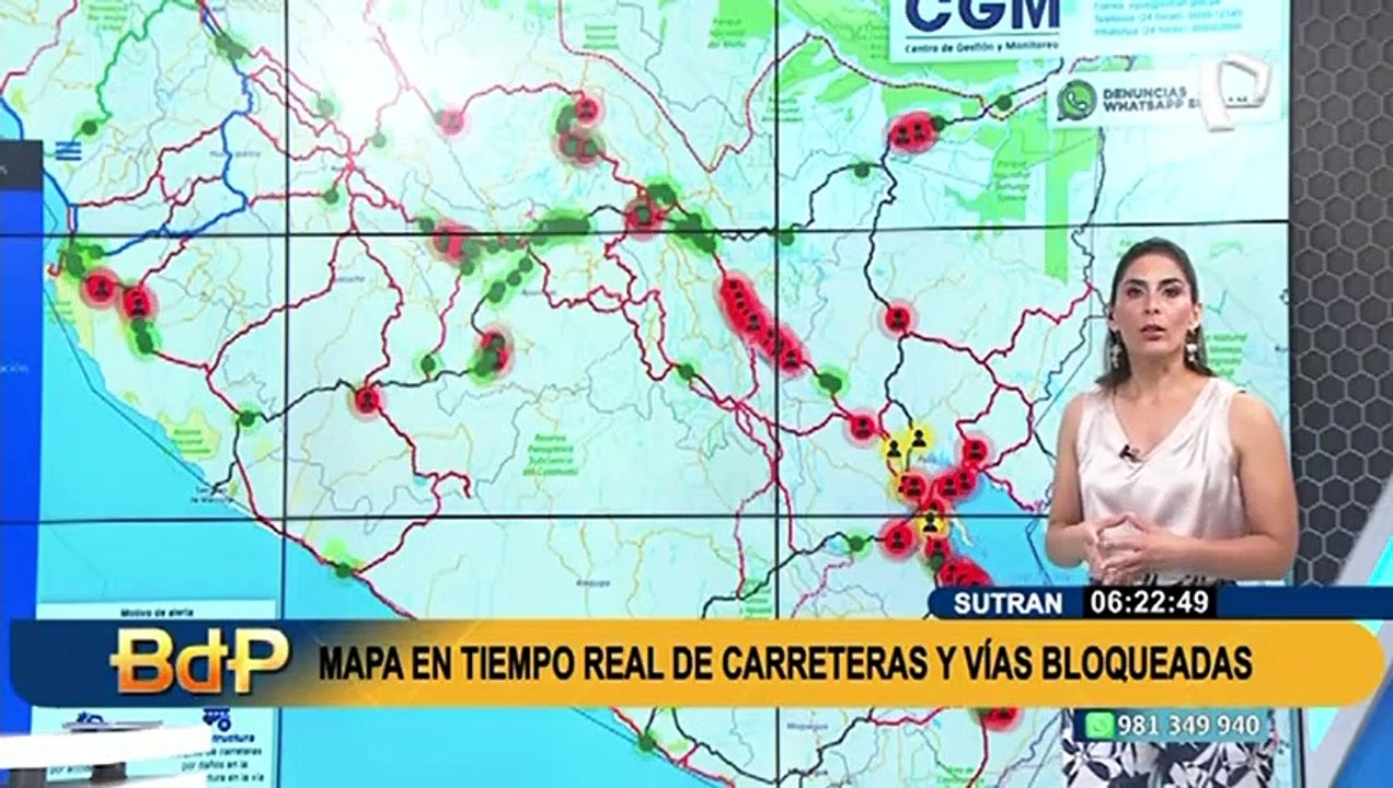 Mapa Sutran En Tiempo Real Existen Puntos Con Tr Nsito Interrumpido