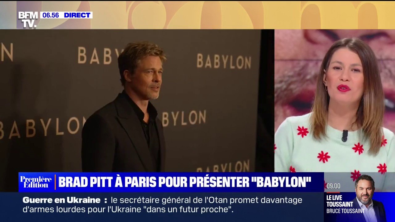 Brad Pitt Paris Pour Pr Senter Babylon Au Cin Ma Ce Mercredi