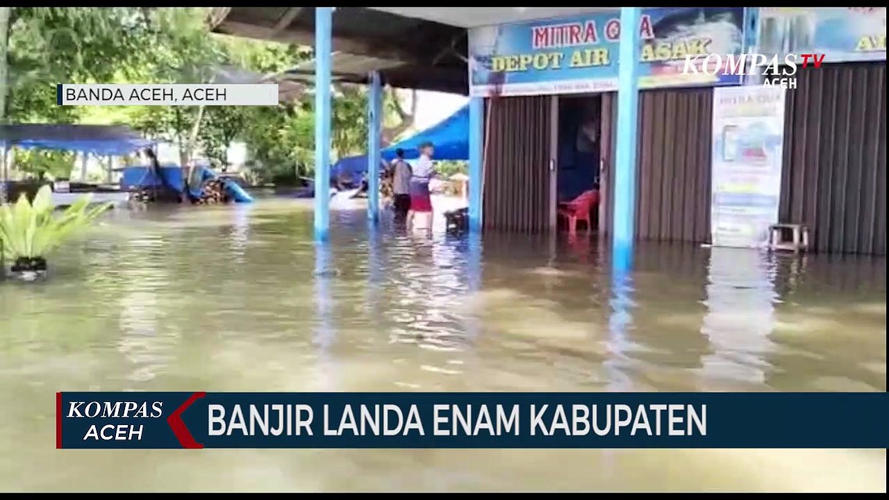 Enam Kabupaten Kota Di Provinsi Aceh Dilanda Banjir Video Dailymotion