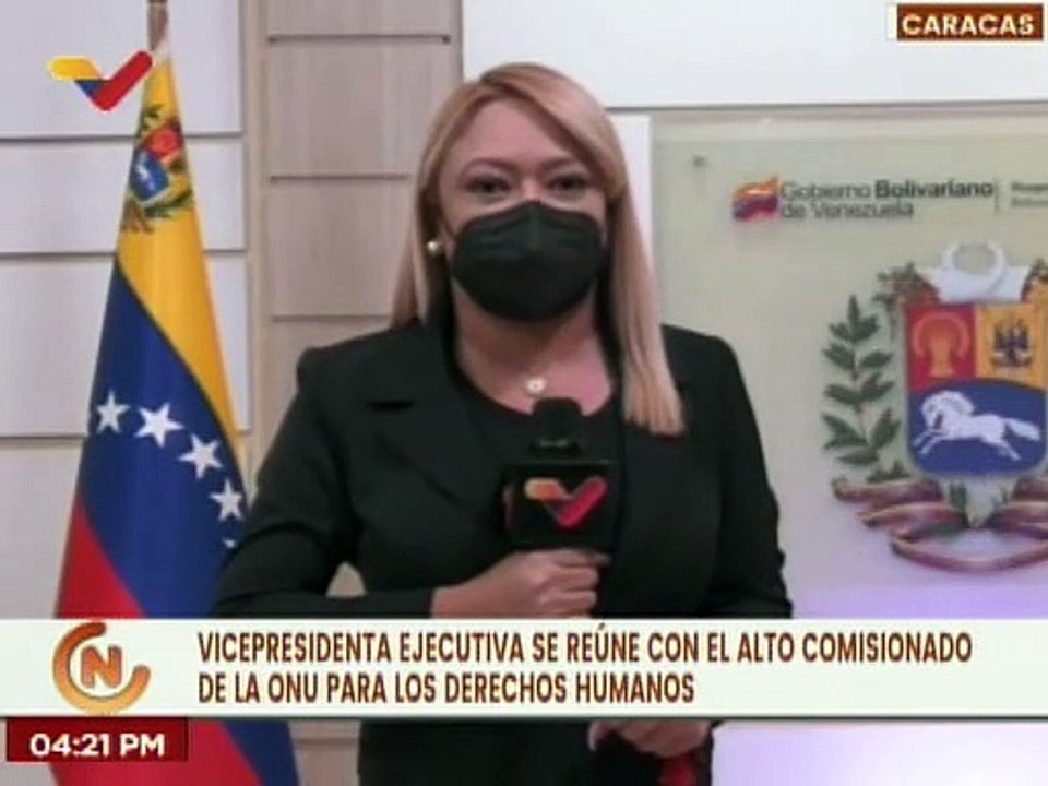 Vicepresidenta Delcy Rodr Guez Se Re Ne Con El Alto Comisionado De La