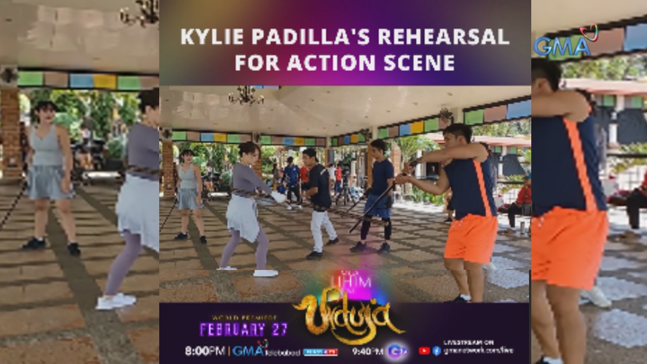 Mga Lihim Ni Urduja Kylie Padilla S Rehearsal For An Action Scene