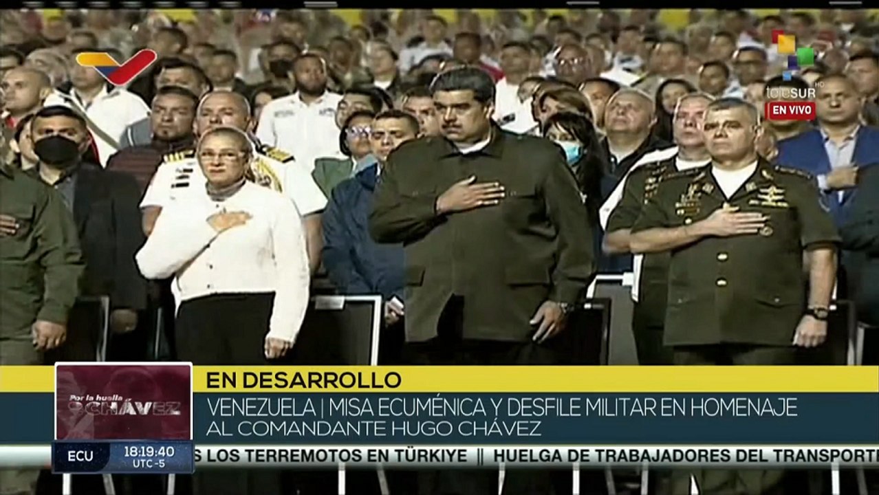 Venezuela Misa ecuménica y desfile militar en homenaje al Comandante