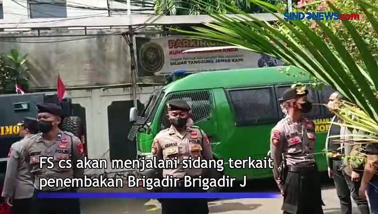 Gunakan Mobil Taktis Brimob Ferdy Sambo Cs Tiba Di Pn Jaksel Video