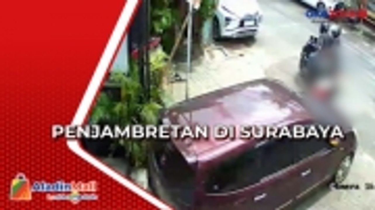 Aksi Jambret Di Surabaya Terekam CCTV Video Dailymotion