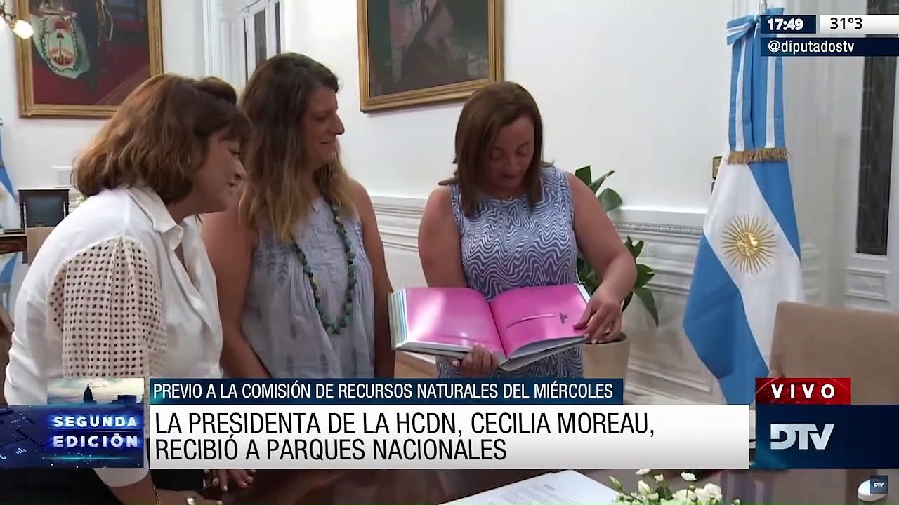 Cecilia Moreau recibió en Diputados a autoridades de parques nacionales