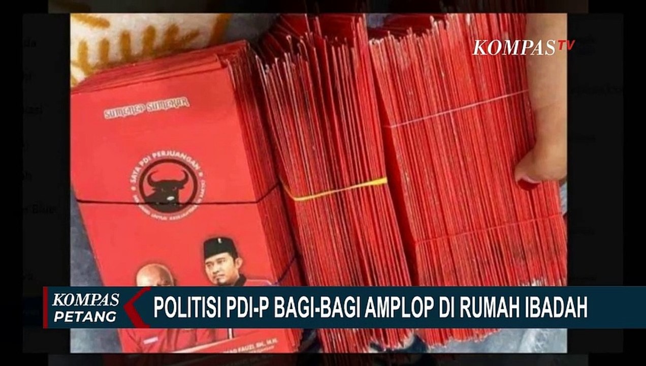 Buntut Politisi PDIP Bagi Amplop Di Rumah Ibadah Bawaslu Pastikan Akan