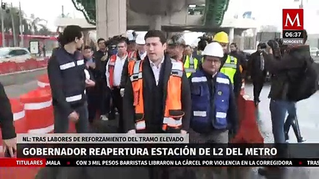 Samuel García supervisa trabajos de reforzamiento de la L2 del