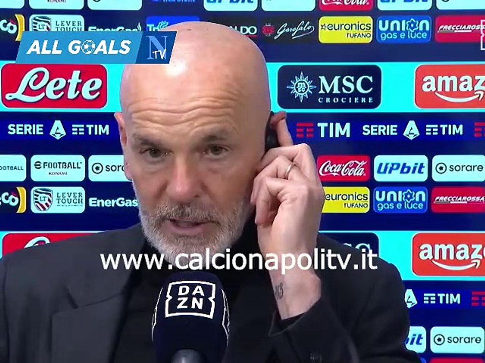 Napoli Milan Intervista Post Partita Stefano Pioli Video