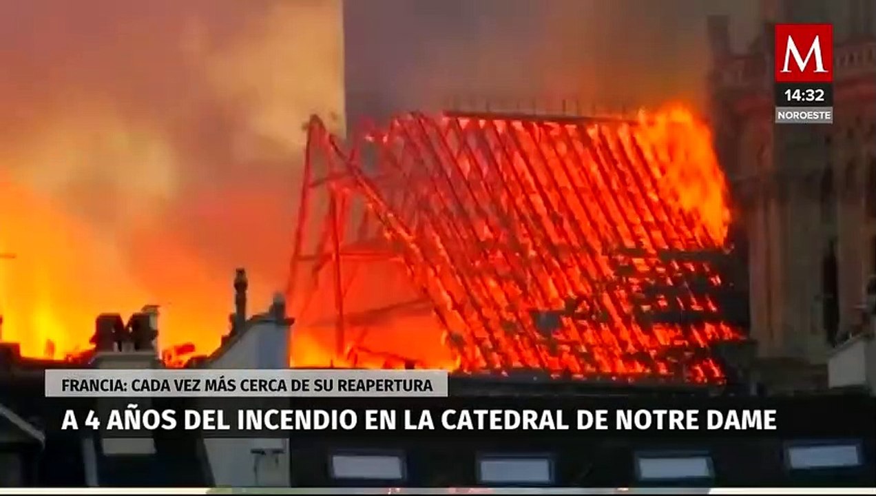 Se cumplen cuatro años del incendio de la catedral de Notre Dame en