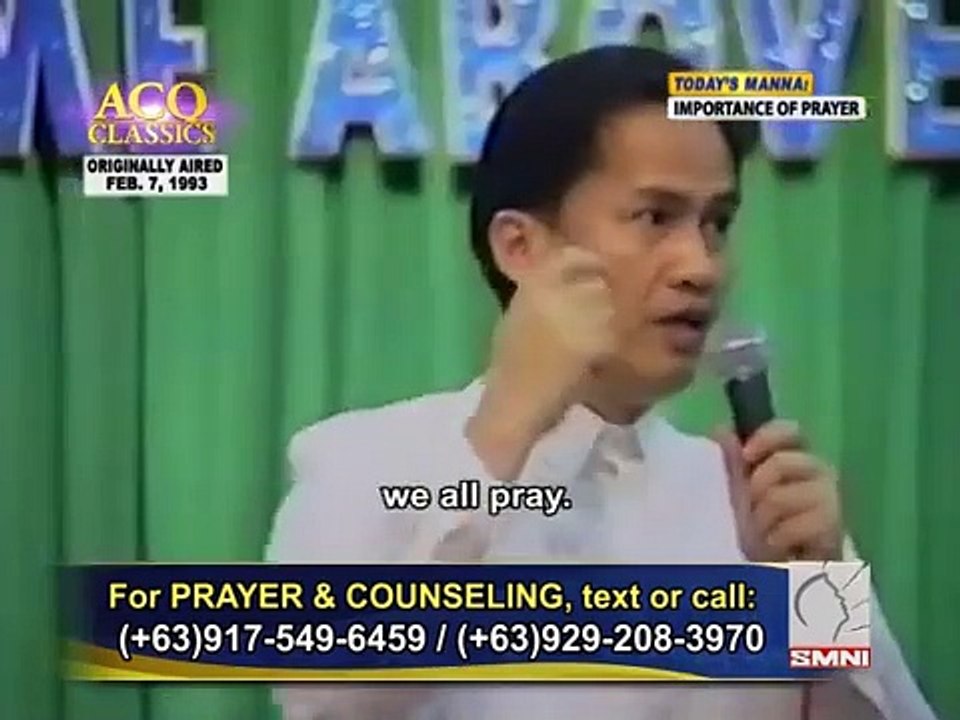 ACQ CLASSICS The Importance Of Prayer Pastor Apollo C Quiboloy