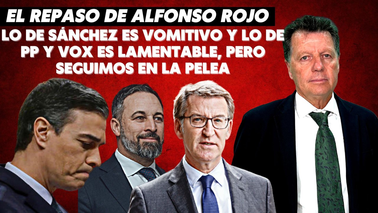 Alfonso Rojo Lo de Sánchez es vomitivo y lo de PP y VOX es lamentable