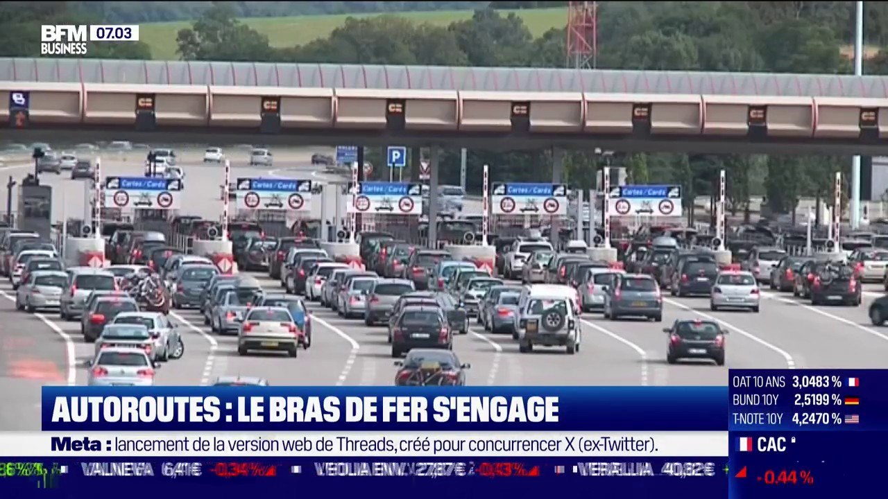 Autoroutes le bras de fer s engage Vidéo Dailymotion