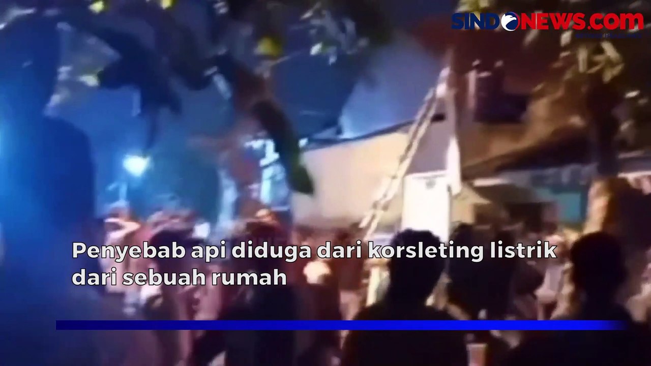 Api Lalap 4 Rumah Dan Sekolah TK Di Sawangan Diduga Akibat Korsleting