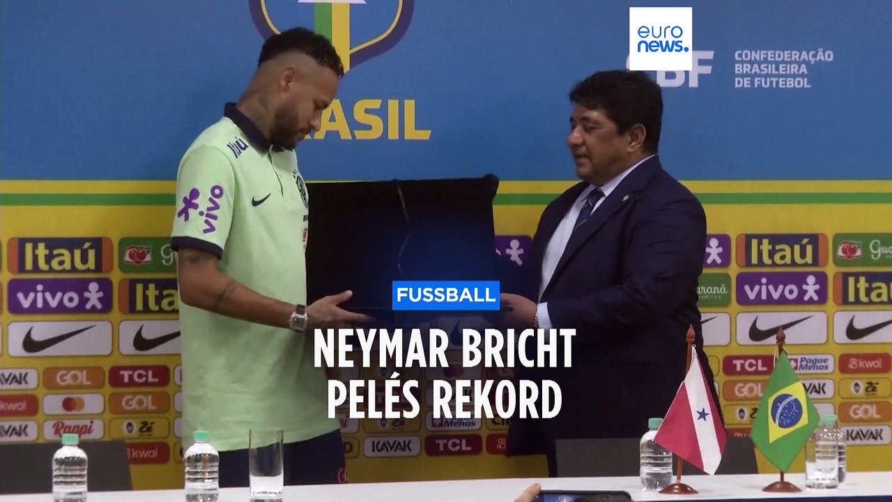 Neymar übertrifft Pelés Torrekord video Dailymotion