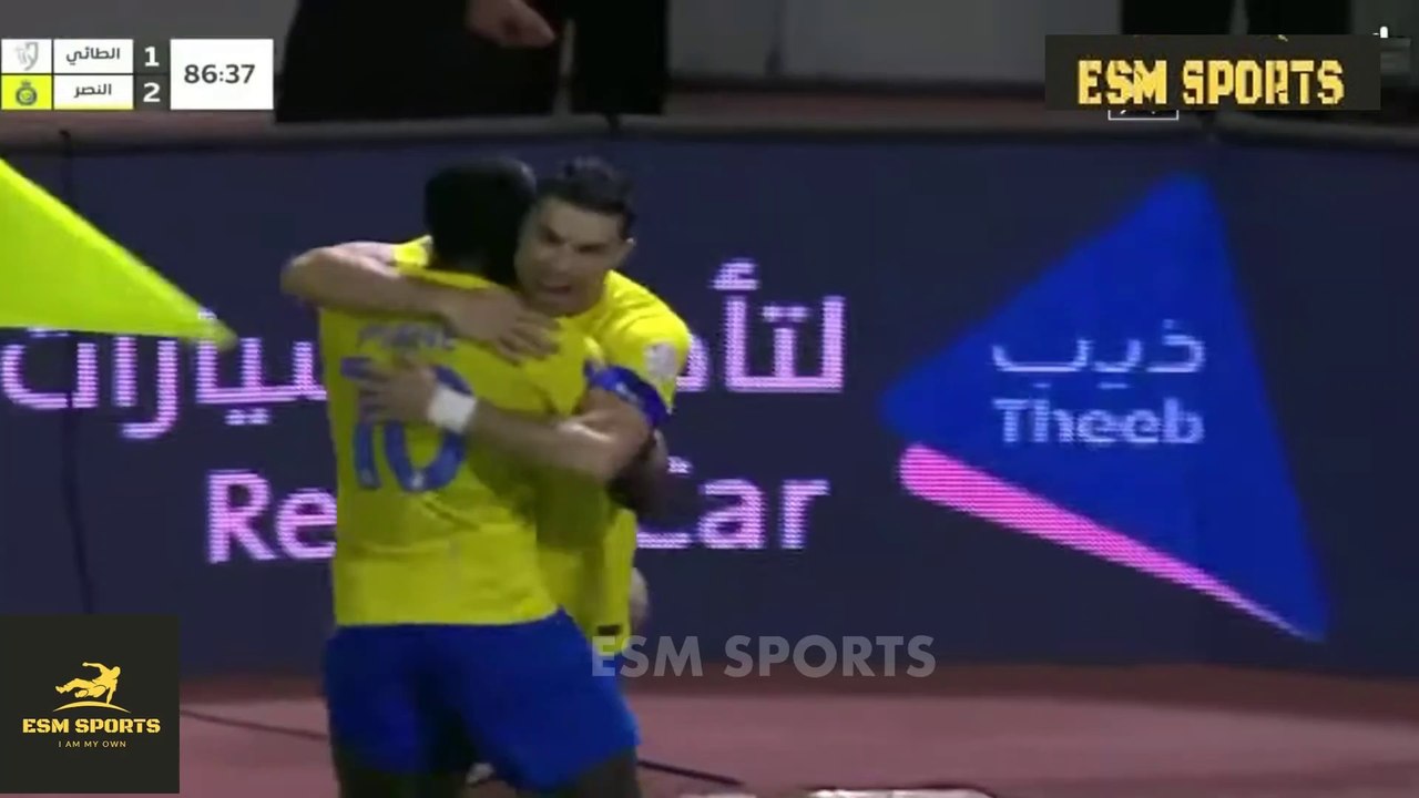 Al Nassr Vs Al Taee 2 1 All Goals Highlights 2023 Ronaldo Goal