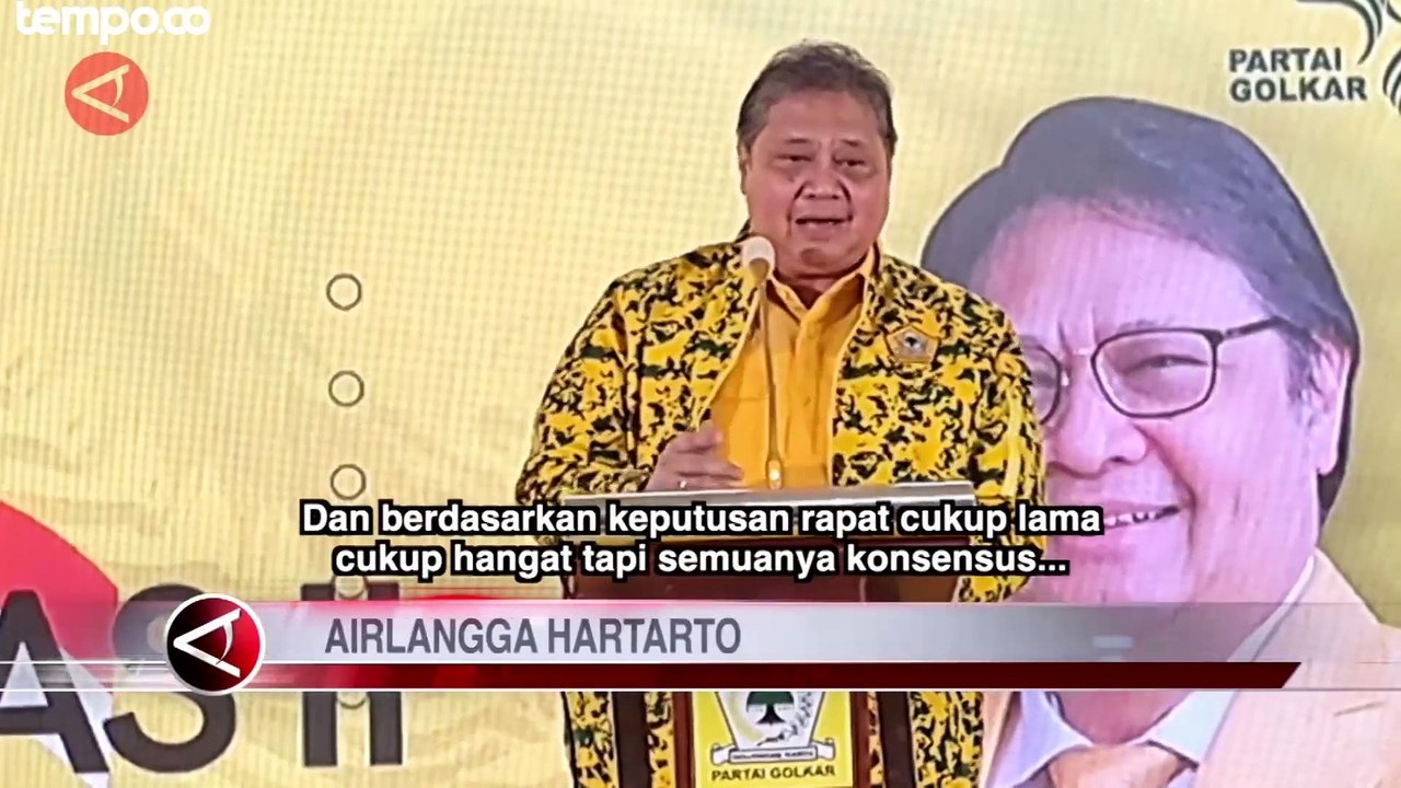 Gibran Rakabuming Hadiri Rapimnas Partai Golkar Resmi Jadi Cawapres