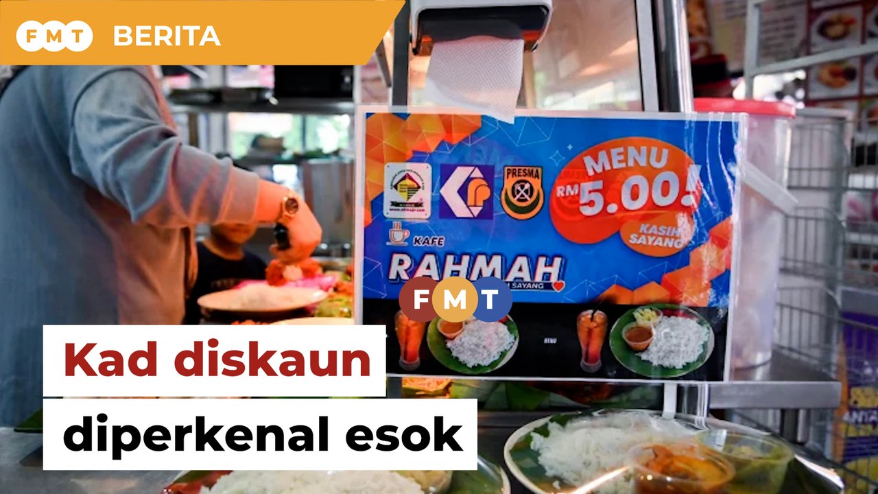 Kad Diskaun Peniaga Menu Rahmah Diperkenal Esok Video Dailymotion